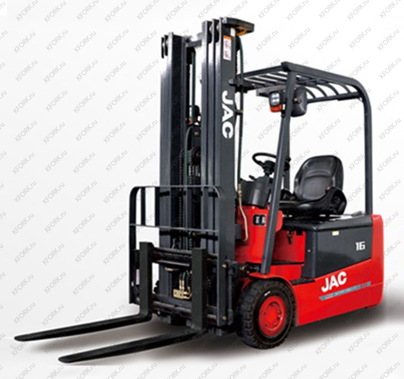 Электрический погрузчик JAC 1,6 т 500 Ач 3 опоры