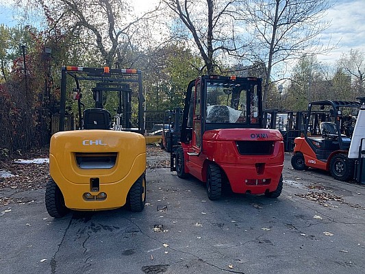 Погрузчик ОКСМИ вид сзади